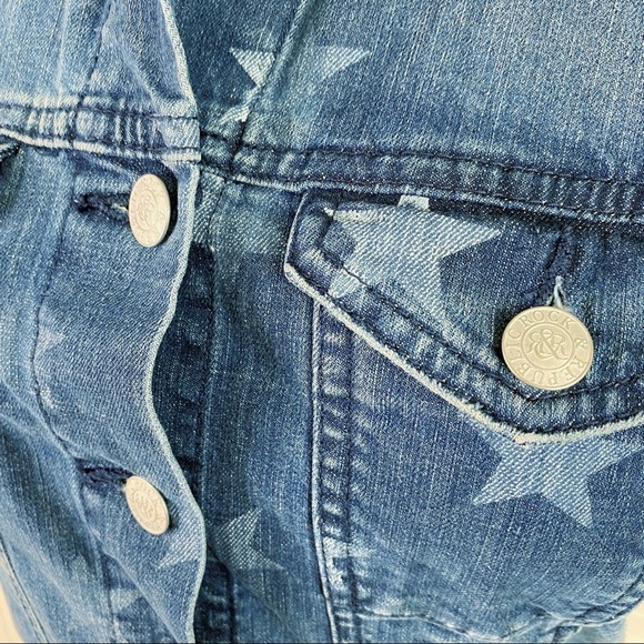 Rock & Republic Denim Star Gunshow Starlight Vest - Picture 5 of 6